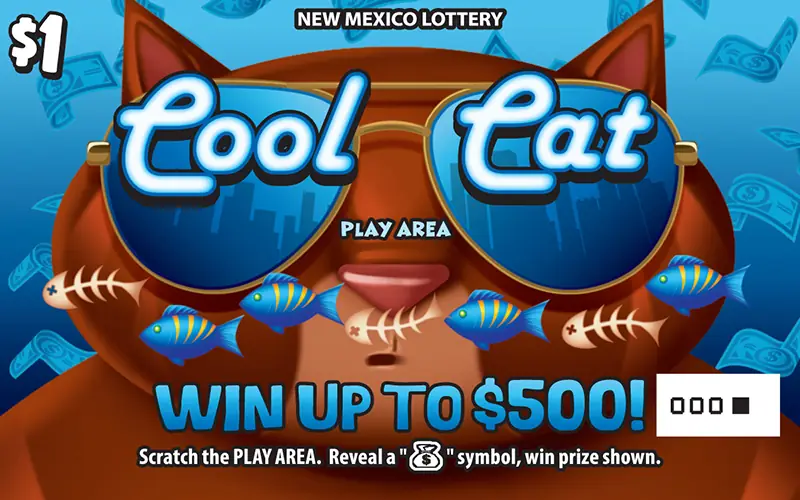 Cool Cat New Mexico scratcher ticket