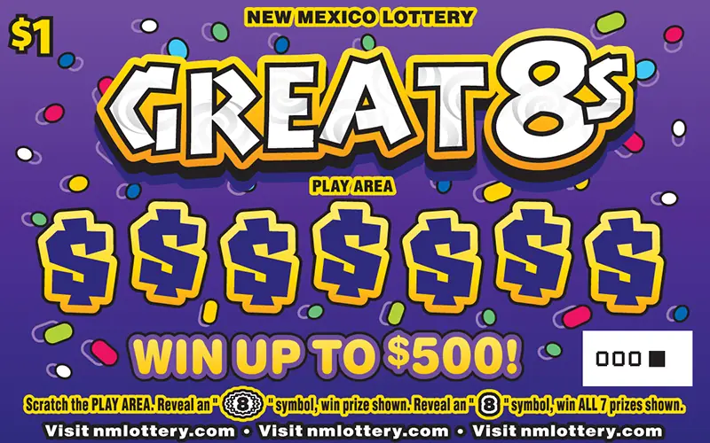 Great 8s New Mexico scratcher ticket