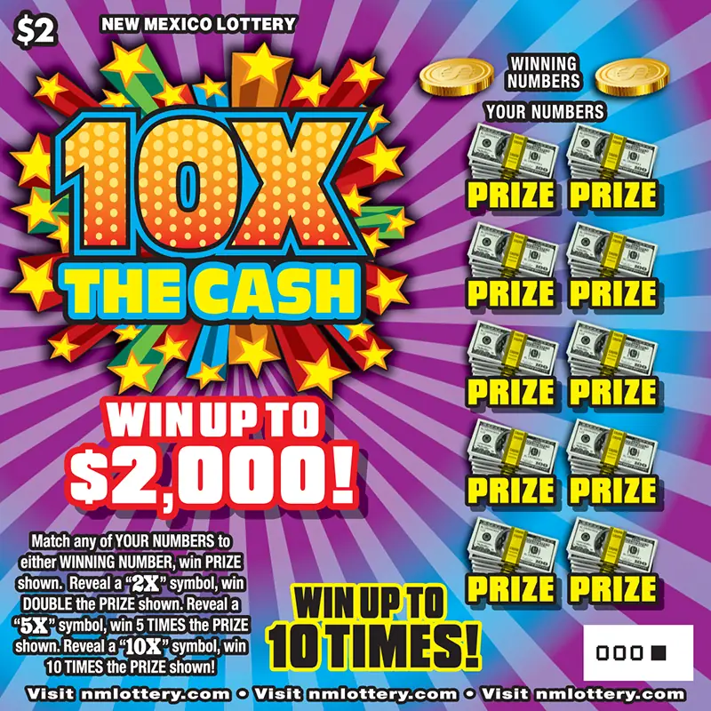 10X the Cash New Mexico scratcher ticket