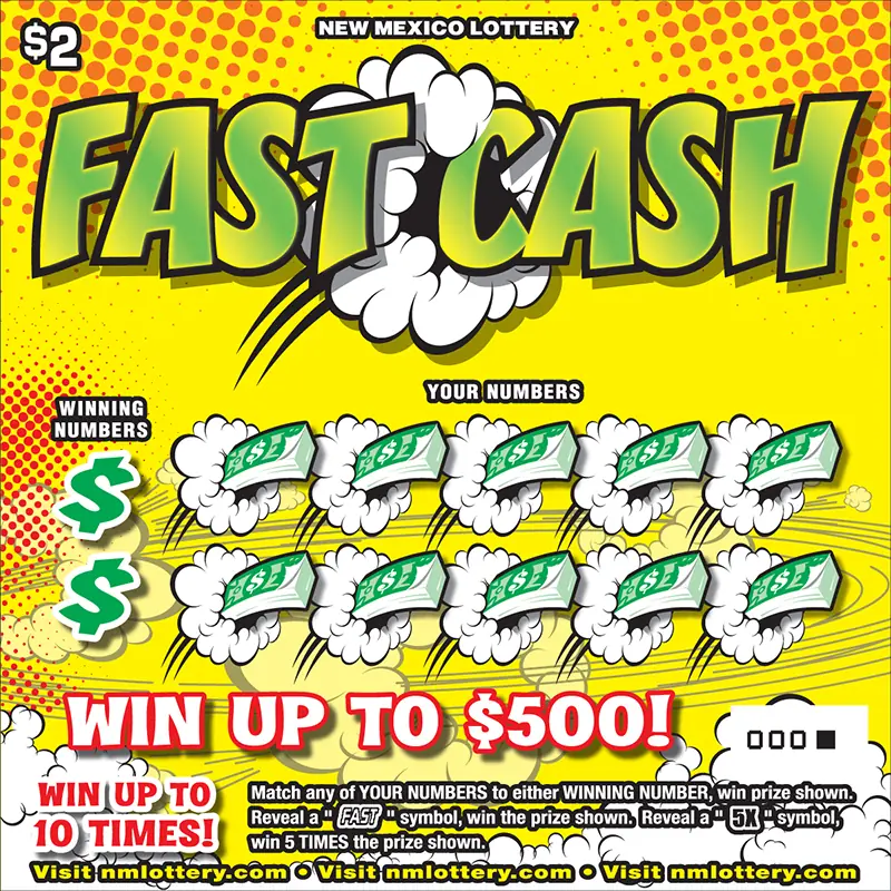 Fast Cash New Mexico scratcher ticket