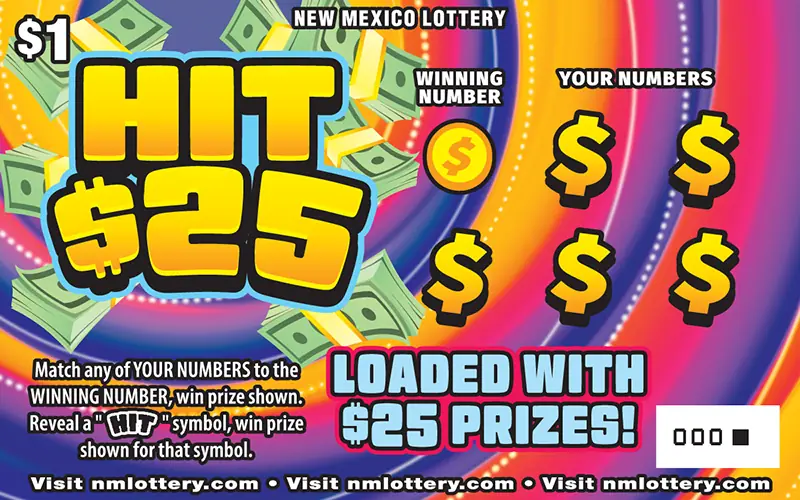Hit $25 New Mexico scratcher ticket