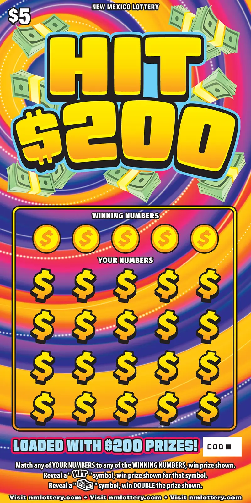 Hit $200 New Mexico scratcher ticket