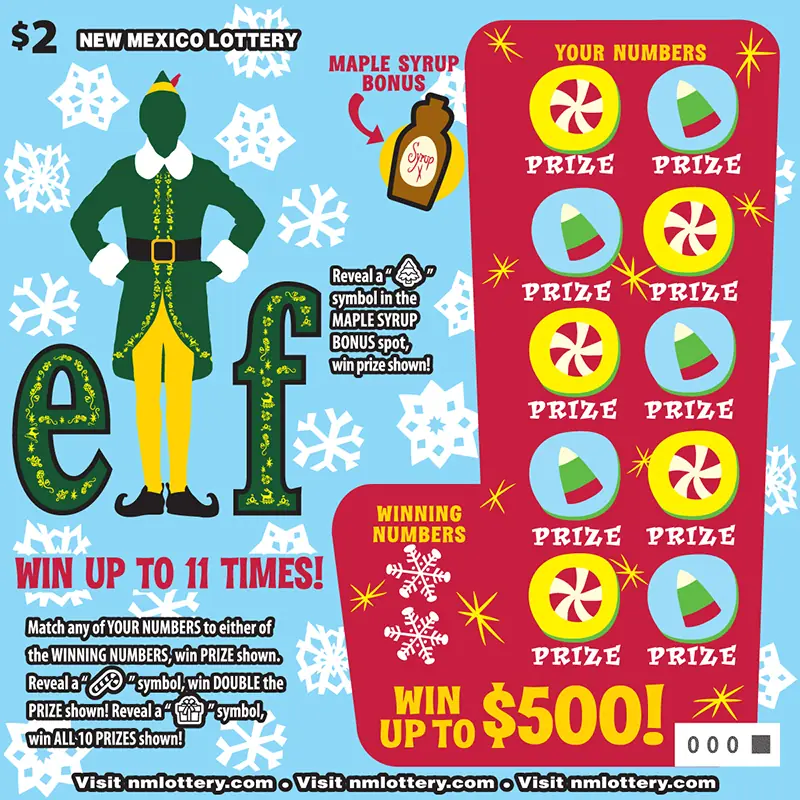 ELF New Mexico scratcher ticket