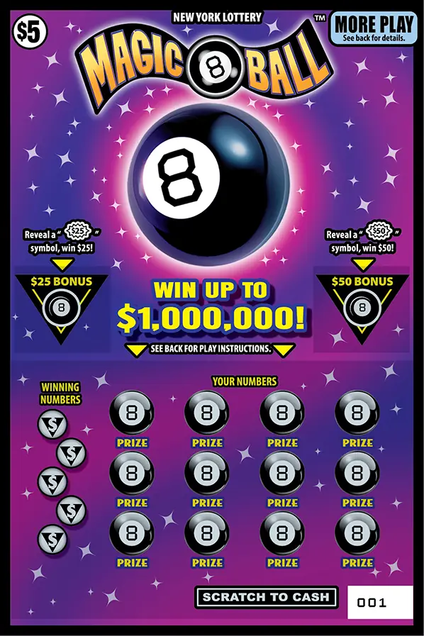 MAGIC 8 BALL New York scratch-off ticket