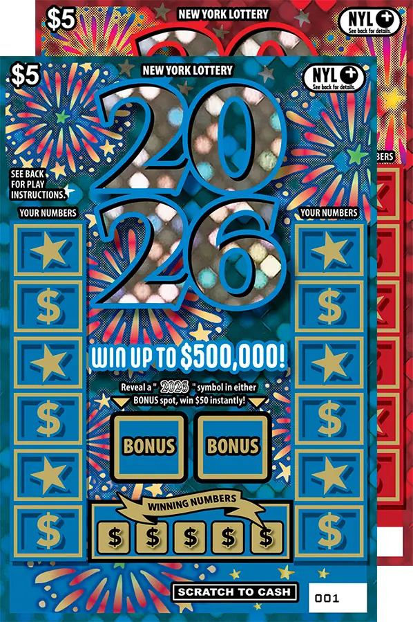 2026 New York scratch-off ticket