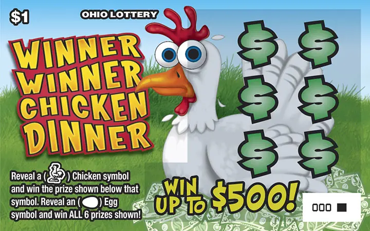 Winner Winner Chicken Dinner Ohio scratch-off ticket