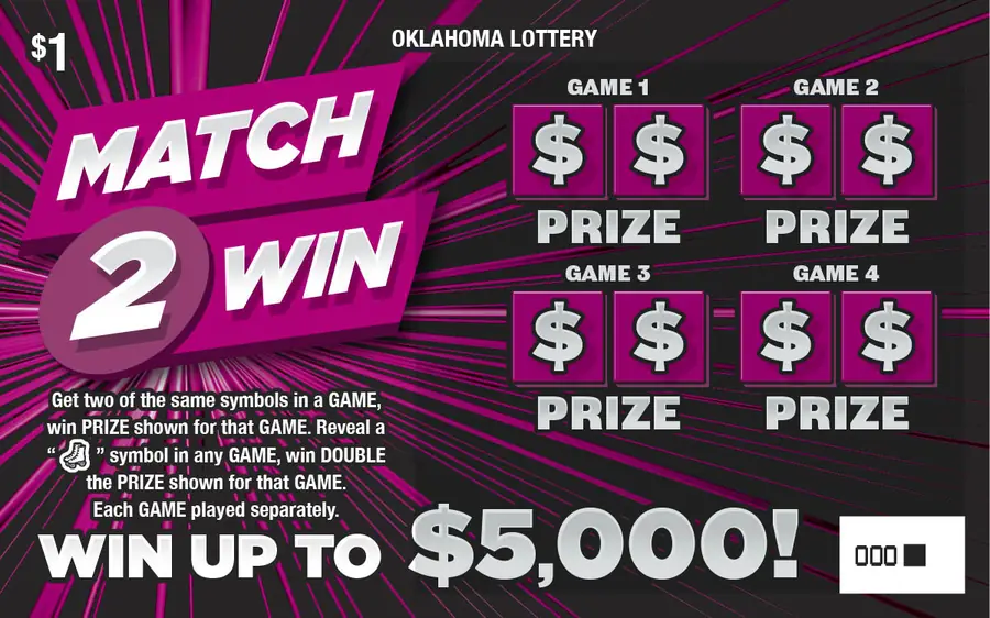 Match 2 Win Oklahoma scratcher ticket