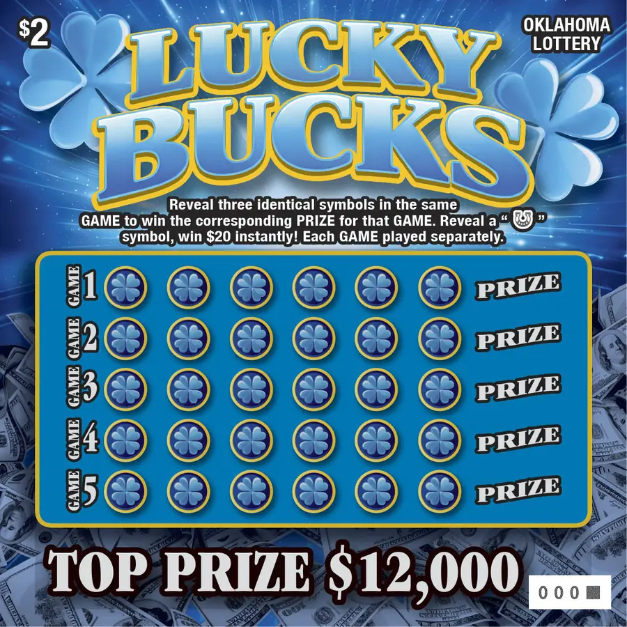 Lucky Bucks Oklahoma scratcher ticket