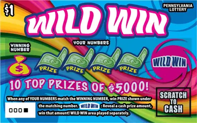 Wild Win Pennsylvania scratch-off ticket