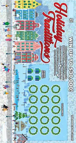 5 HOLIDAY TRADITIONS Rhode Island instant game ticket