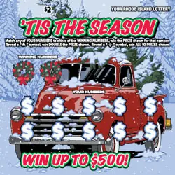 TIS THE SEASON Rhode Island instant game ticket