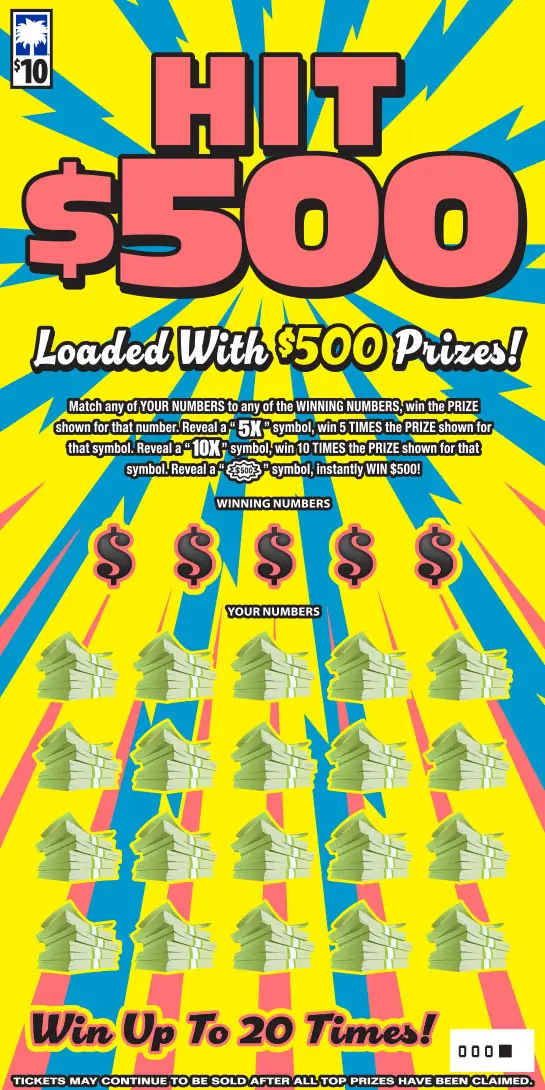 Hit $500 South Carolina scratch-off ticket