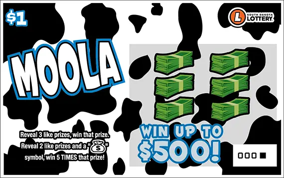 MOOLA South Dakota scratch game ticket