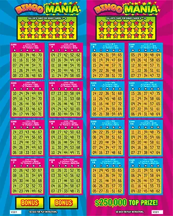 Bingo Mania Texas scratch-off ticket