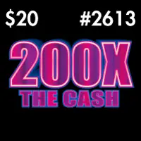 200X The Cash Texas scratch-off ticket