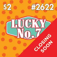 Lucky No. 7 Texas scratch-off ticket