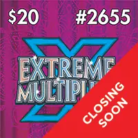 Extreme Multiplier Texas scratch-off ticket