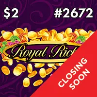 Royal Riches Texas scratch-off ticket
