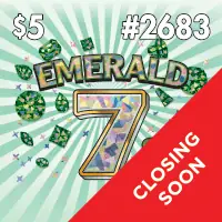 Emerald 7s Texas scratch-off ticket