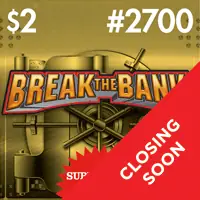 Break the Bank Texas scratch-off ticket