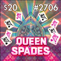 Queen of Spades Texas scratch-off ticket