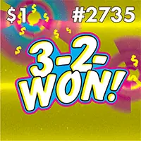 3-2-Won! Texas scratch-off ticket
