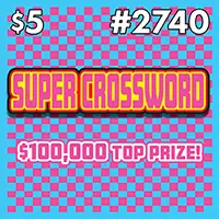 Super Crossword Texas scratch-off ticket