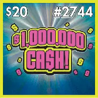 $1,000,000 Ca$h! Texas scratch-off ticket