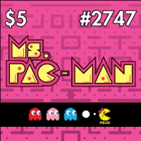 Ms.PAC-MAN Texas scratch-off ticket
