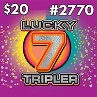 Lucky 7 Tripler Texas scratch-off ticket