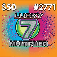 Lucky 7 Multiplier Texas scratch-off ticket