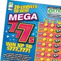 Mega 777s Virginia scratcher ticket