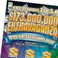 $173,000,000 Extravaganza Virginia scratcher ticket