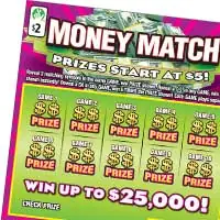 Money Match Virginia scratcher ticket