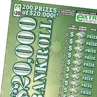 $20,000 Bankroll Virginia scratcher ticket