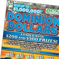 Dominion Dollars Virginia scratcher ticket