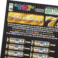 Gold Bar 7s Virginia scratcher ticket