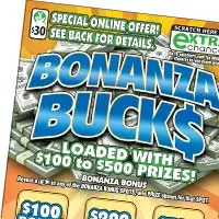Bonanza Buck$ Virginia scratcher ticket