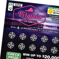 VIRGINIA ADVENTURE Virginia scratcher ticket