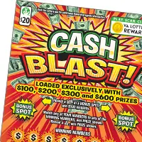 Cash Blast Virginia scratcher ticket