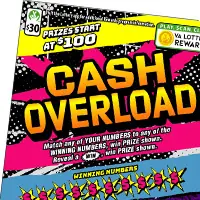 Cash Overload Virginia scratcher ticket