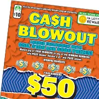 CASH BLOWOUT Virginia scratcher ticket