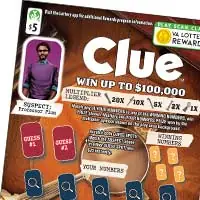 CLUE Virginia scratcher ticket