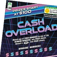 CASH OVERLOAD Virginia scratcher ticket