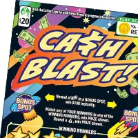 CASH BLAST Virginia scratcher ticket