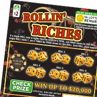 Rollin Riches Virginia scratcher ticket