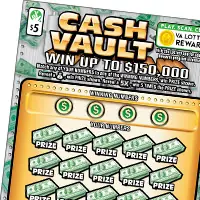 Cash Vault Virginia scratcher ticket