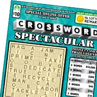 Crossword Spectacular Virginia scratcher ticket