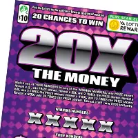 20X THE MONEY Virginia scratcher ticket