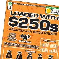LOADED WITH $250S Virginia scratcher ticket